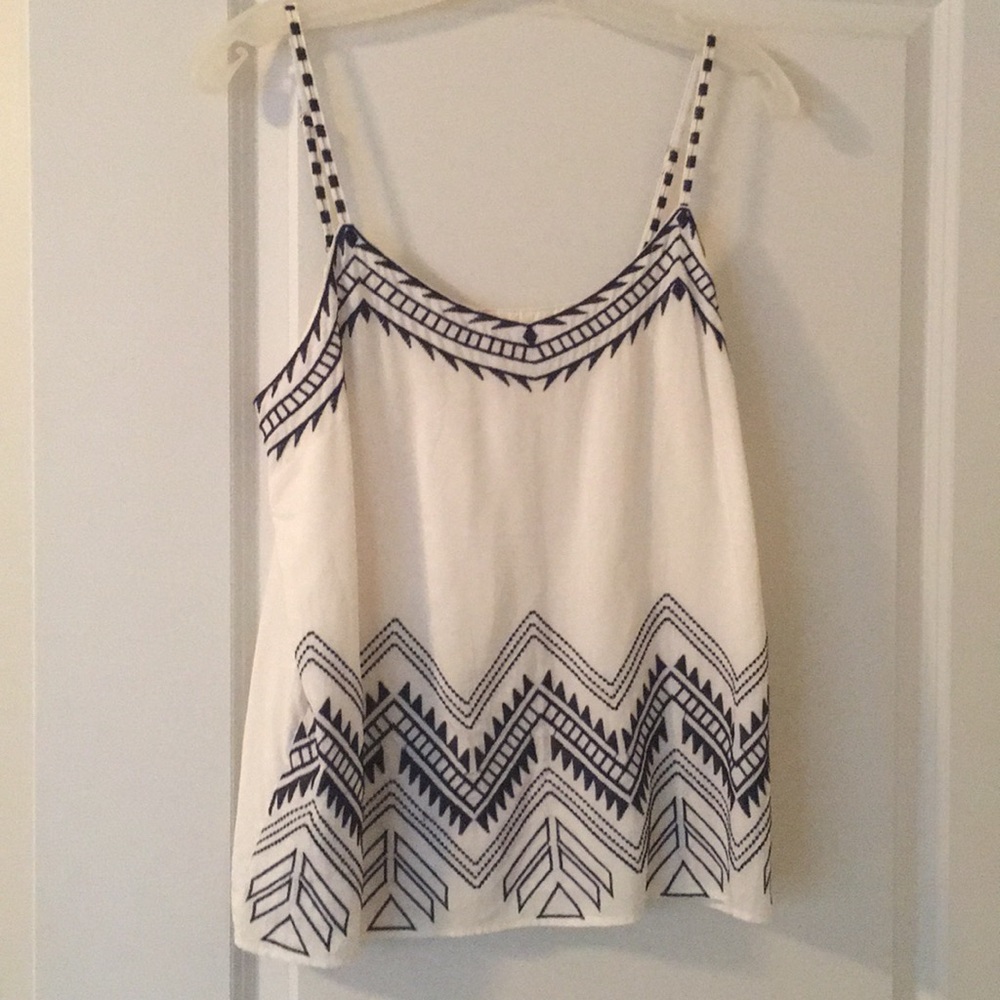 Tribal detail spaghetti strap